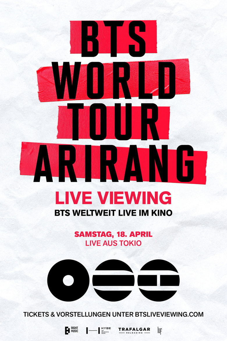 BTS World Tour 'Arirang' in Japan: Live Viewing Poster